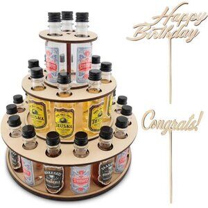Party Display for Mini Liquor Bottles | 21st Birthday holiday celebration